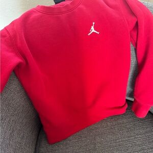 Jordan Red Crewneck Top